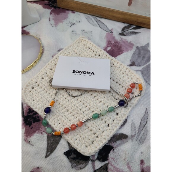Sonoma Beaded Necklace – Multicolor Boho Style NWOT #StatementJewelry #GiftReady - Picture 2 of 3